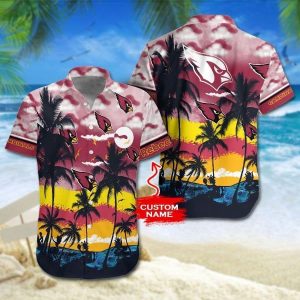 Arizona Cardinals NFL Gift For Fan Personalized Hawaiian Shirt Graphic Print