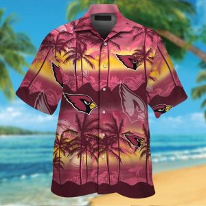 Arizona Cardinals Tropical Short Sleeve Hawaiian Shirt