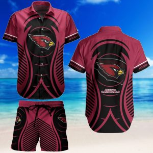 Arizona Cardinals Tropical Style Hawaiian Shirt Short Combo Set