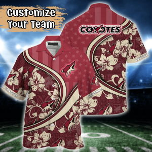 Arizona Coyotes NHL Us Flag Hawaiian Shirt Custom Summer KLA Shirt
