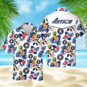 Astros Theme Hawaiian Shirt Suitable for Men and Women