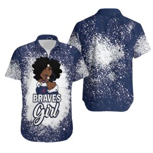 Atlanta Braves Girl African Girl MLB Team Allover Design Gift For Atlanta Braves Fans Hawaiian Shirt – MLB