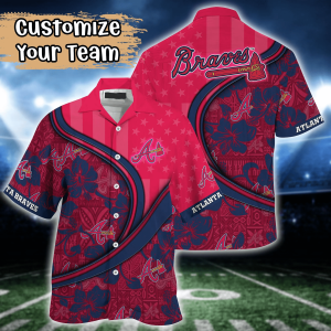 Atlanta Braves MLB Us Flag Hawaiian Shirt Custom Summer KLA Shirt