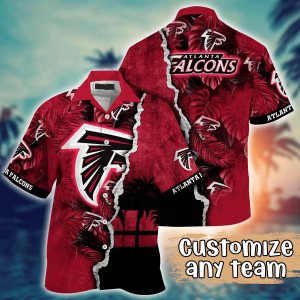Atlanta Falcons NFL Hawaiian Shirt Custom Hot Sands KLA Shirt