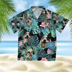 Aus Cattle Summer Leaves Trendy Hawaiian Shirt, Cow Trendy Hawaiian Shirt For Summer Gifts
