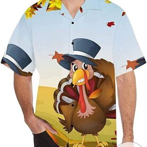 Autumn Celebrations with Thanksgiving Turkey Hawaiian Shirt