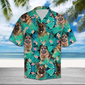 Awesome Beagle Cute Dog Christmas Flower Trendy Hawaiian Shirt For Men, Gift For Dog Lovers