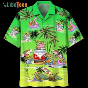 Baby Yoda Graphic Star Wars Trendy Hawaiian Shirt, Gifts For Star Wars Fans Perfect Gifts For Your Loved Ones