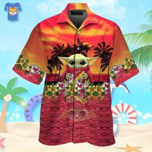 Baby Yoda Star Wars Kansas City Chiefs Hawaiian Shirt Best Beach Gift