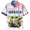 Baby Yoda With Beer Star Wars Hawaiian Shirt Perfect Gifts For Your Loved Ones