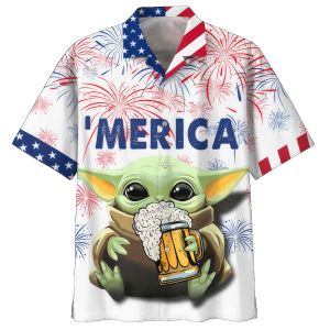 Baby Yoda With Beer Star Wars Hawaiian Shirt Perfect Gifts For Your Loved Ones