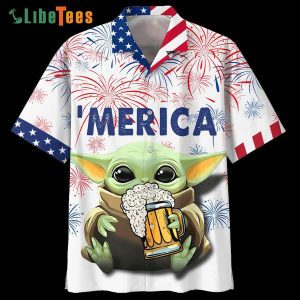 Baby Yoda With Beer Star Wars Trendy Hawaiian Shirt Perfect Gifts For Your Loved Ones