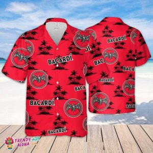 Bacardi Hawaiian Coconut Island Pattern Hawaiian Beer Lover Shirt, Classic Flowers Beer KLA Shirt
