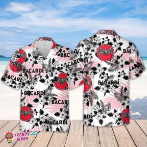 Bacardi Hawaiian Flowers Pattern Shirt, Hawaiian Beer Lover Shirt, Classic Flowers Beer KLA Shirt