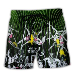 Bachelor Party In Club With Dancers Trendy KLA Hawaiian Beach Shorts