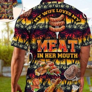 Barbecue Food Trendy Hawaiian Shirt, Vintage Hawaiian, Gifts For Bachelor Party, Hawaiian Set Gift, Motivational Trendy Hawaiian Shirt, Gift For Family.