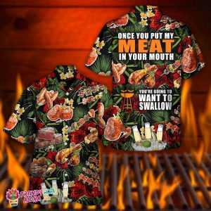 Barbecue Funny Bbq Beer Once You Put My Meat In Your Mouth You’Re Going To Want To Swallow