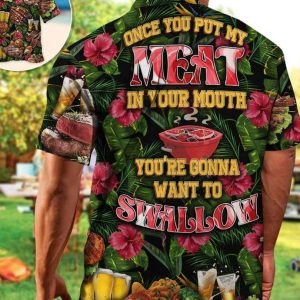 Bbq – Trendy Hawaiian Shirt, Beach Party Matching Shirt For Men/Women, Gift For Summer, Gifts For Bachelor Party, Inspirational KLA Shirt.
