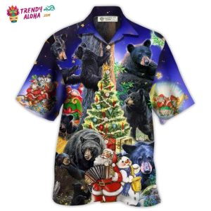 Bear Family Into Spring Merry Christmas Hawaiian Shirt – Trendy KLA