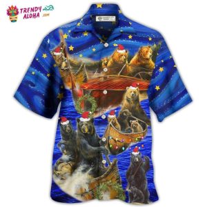 Bear Floats Boats Merry Christmas Hawaiian Shirt – Trendy KLA