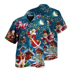 Bear Santa Merry Christmas Trendy Hawaiian Shirt