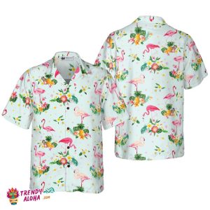 Beautiful Flamingo Shirt For Men Hawaiian Shirt