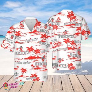 Beck’s Beer Hawaiian Beach Pattern Shirt, Summer Beer Hawaiian Shirt