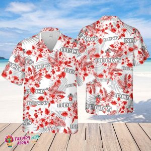 Beck’s Beer Hawaiian Flowers Pattern Shirt, Hawaii Beer Loves Shirt, Summer Hawaii Shirt Beer, Flowers Shirt