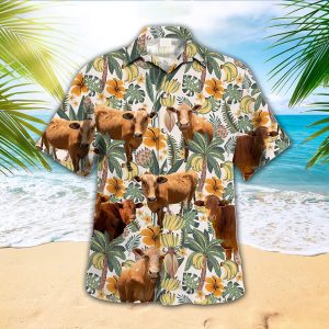 Beefmaster Trendy Hawaiian Shirt, Animal Trendy Hawaiian Shirts, Cow Lover Shirt, Farmer Shirt For Men And Women