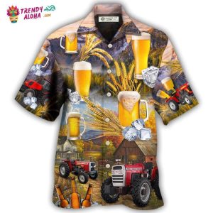 Beer And Tractor Autumn Farm Life Hawaiian Shirt – Trendy KLA