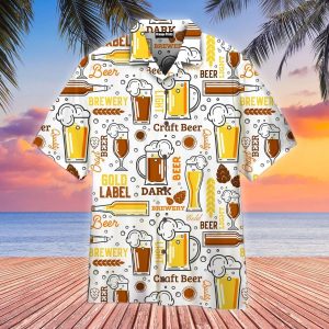 Beer Born To Drink Trendy Hawaiian Shirt