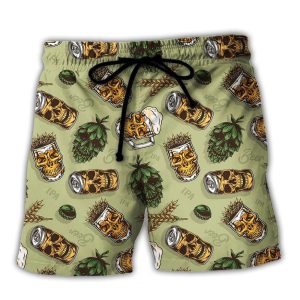 Beer Favorite Bassic Background Trendy KLA Hawaiian Beach Shorts