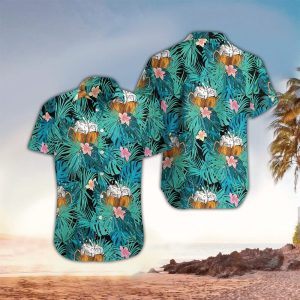 Beer Flower Trendy Hawaiian Shirt For Men, Beer Day Gift, Perfect Gift Ideas For Beer Lover