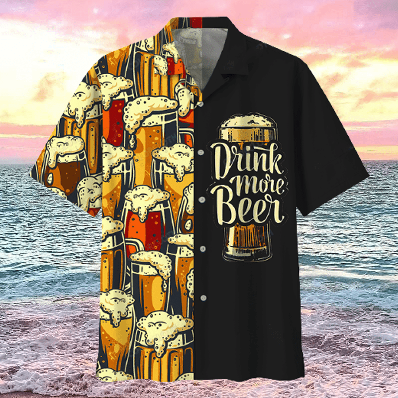 beer-hawaii-shirt-vintage-drink-more-beer-cups-of-beer-black-hawaiian-aloha-shirt-6904-yllwr.png
