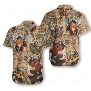 Beer Hawaiian Shirt Beer Drinking Viking KLA Shirt