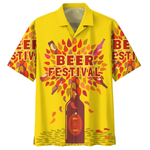 Beer Hawaiian Shirt Beer Festival Yellow KLA Shirt