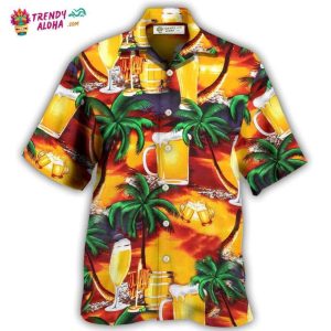 Beer In Paradise Tropical Hawaiian Shirt – Trendy KLA