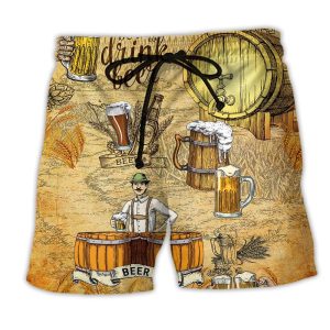 Beer Life Is Better With Beer Trendy KLA Hawaiian Beach Shorts