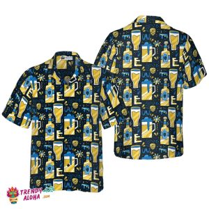 Beer Pattern Hawaiian Shirt