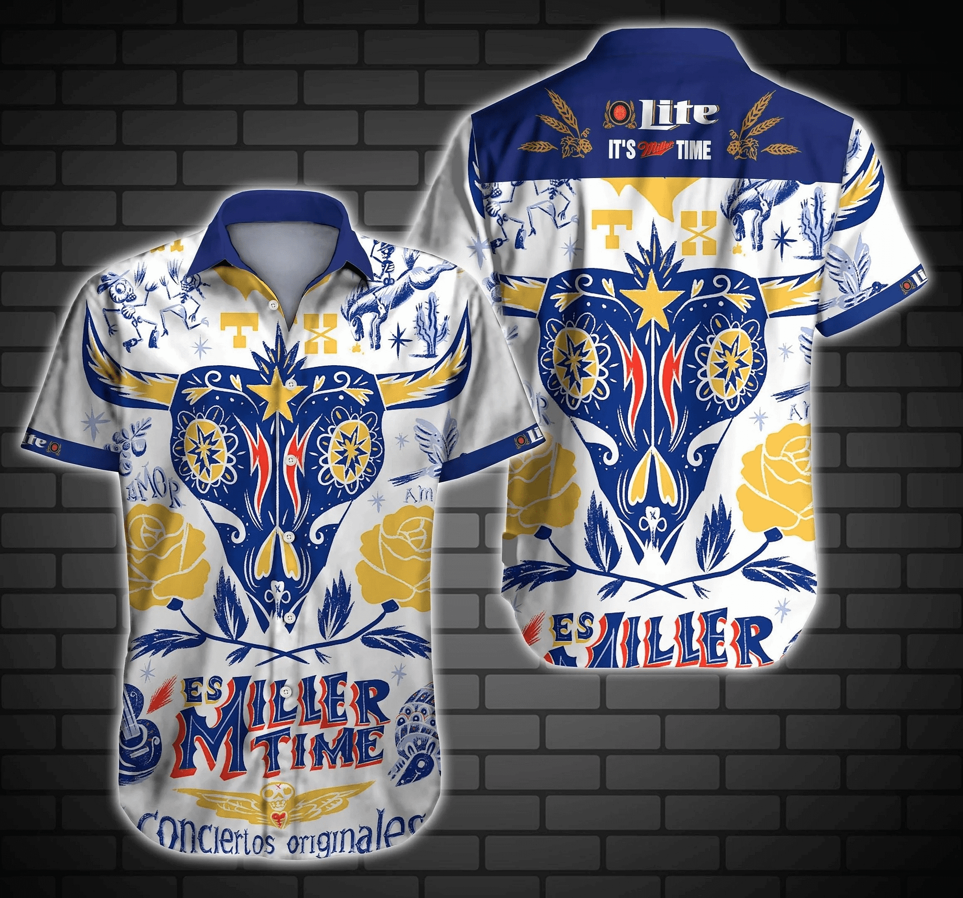beer-trendy-hawaiian-shirt-miller-lite-its-time-skull-yellow-blue-hawaiian-aloha-shirt-2461-7ae7c.png