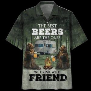 Beer Trendy Hawaiian Shirt The Best Beers Is The Ones We Drink With Friends KLA Shirt Beer Hawaii Shirt