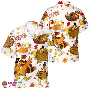 Beer Turkey Lover Unisex Hawaiian Shirt with Fall Season Ambiance