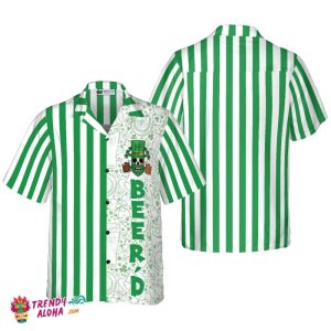 Beer’d Happy Saint Patrick’s Day Hawaiian Shirt