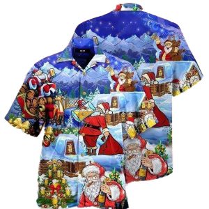Beery Christmas Santa Claus Trendy Hawaiian Shirt