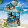 Big Foot Surfing Sasquatch Lovers Hawaiian Shirt