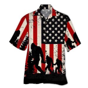 Bigfoot Activities In Vacation American Flag KLA Trendy Hawaiian Shirts For Men And Women