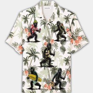 Bigfoot KLA Shirt Bigfoot On Vacation Trendy Hawaiian Shirt
