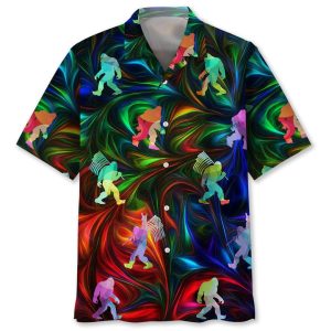 Bigfoot Believe Colorful Trendy Hawaiian Shirt