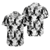 Bigfoot Mystery Adventure Monochrome Hawaiian Top