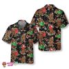 Bigfoot Santa Claus With Christmas Pattern Hawaiian Shirt, Funny Christmas Bigfoot Shirt, Gift For Christmas